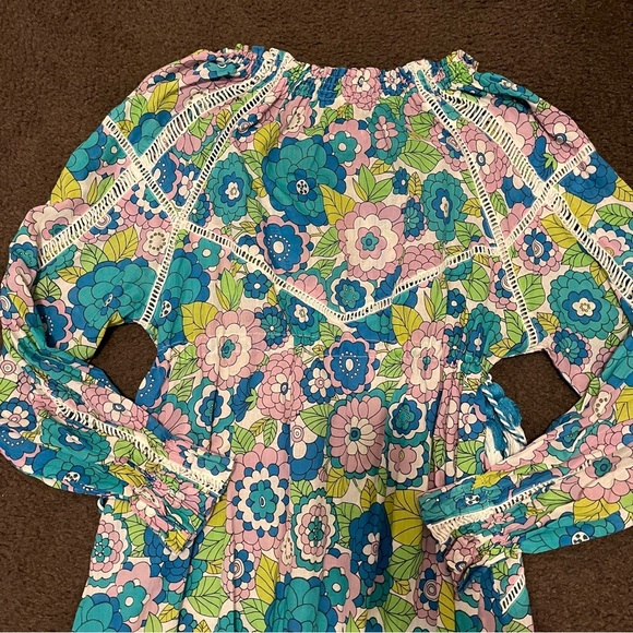 Dodo Bar Or Floral Boho Long Sleeve Maxi Dress - Picture 3 of 10